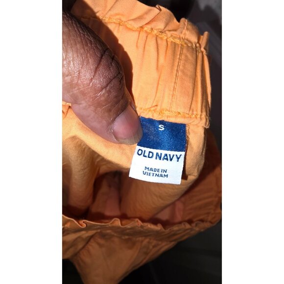 Old Navy Womens Orange Elastic Waist Cotton Shorts S - Picture 6 of 7